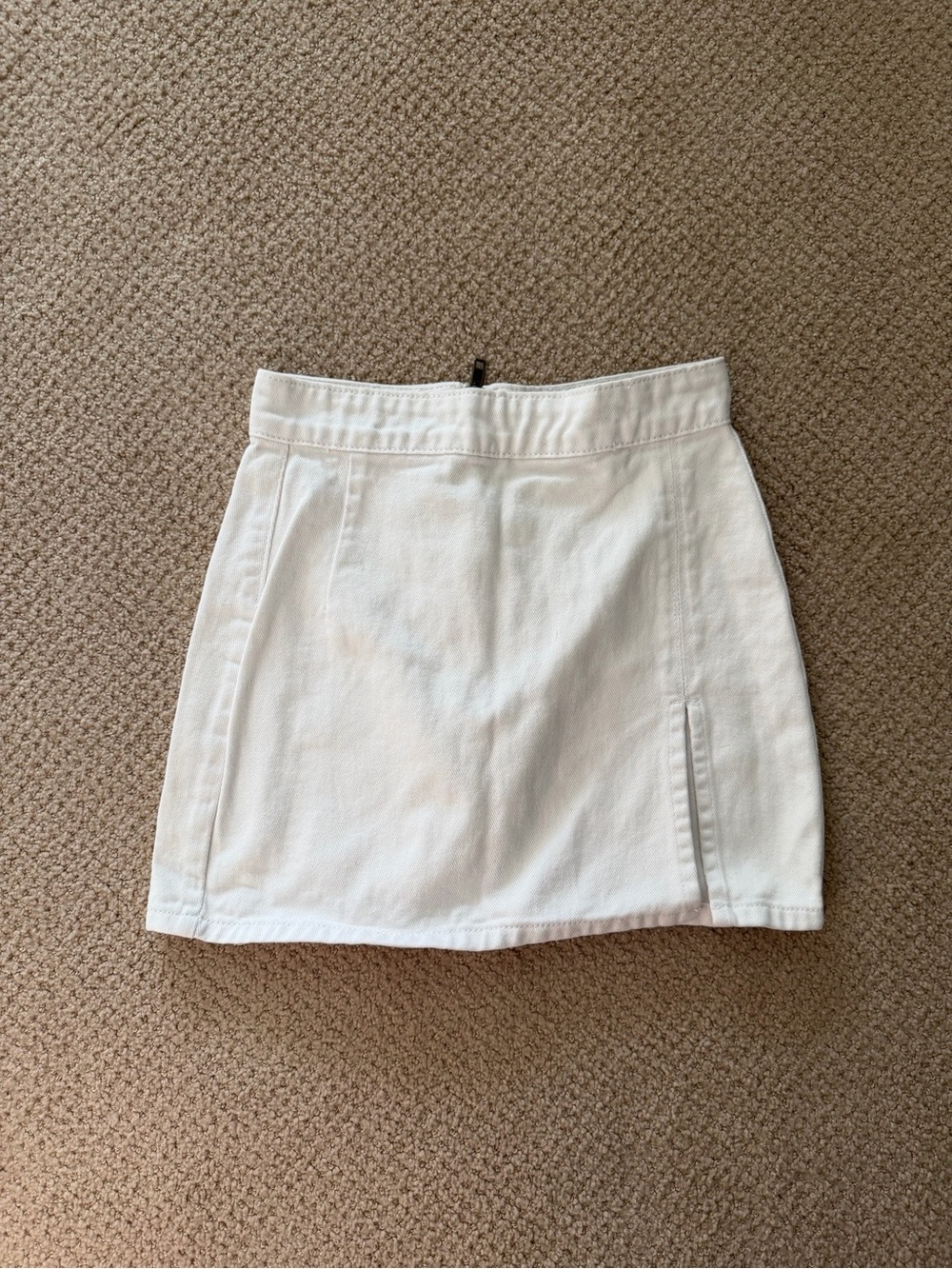Lioness White Mini Skirt with Front Panel Detail